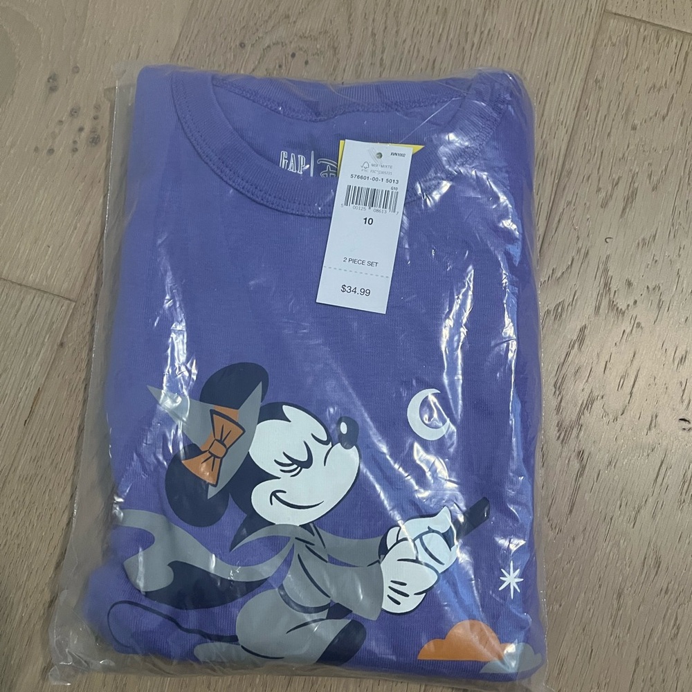GAP Disney Minnie Purple PJ Set - Size 10